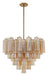 Crystorama - ADD-312-AG-AM - 12 Light Chandelier - Addis - Aged Brass