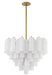 Crystorama - ADD-312-AG-WH - 12 Light Chandelier - Addis - Aged Brass