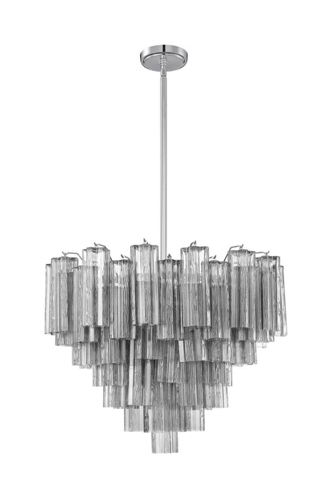 Crystorama - ADD-312-CH-SM - 12 Light Chandelier - Addis - Polished Chrome