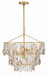 Crystorama - ELS-7103-GA - Three Light Pendant - Elsa - Antique Gold