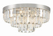 Crystorama - HAY-1403-PN - Eight Light Flush Mount - Hayes - Polished Nickel