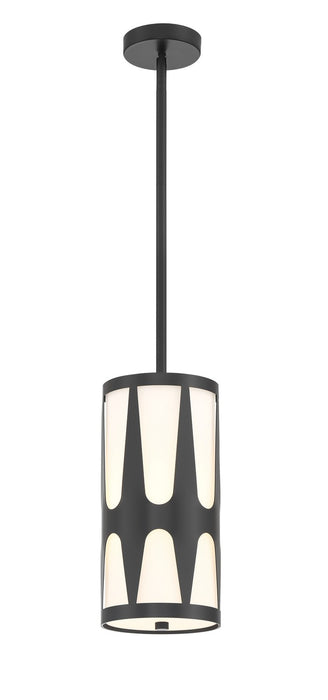 Crystorama - ROY-801-BK - One Light Pendant - Royston - Black