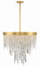 Crystorama - WIN-216-GA-CL-MWP - Six Light Chandelier - Winfield - Antique Gold