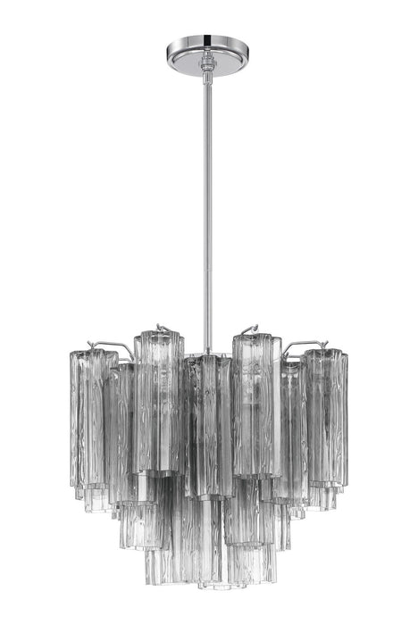 Crystorama - ADD-300-CH-SM - Four Light Chandelier - Addis - Polished Chrome