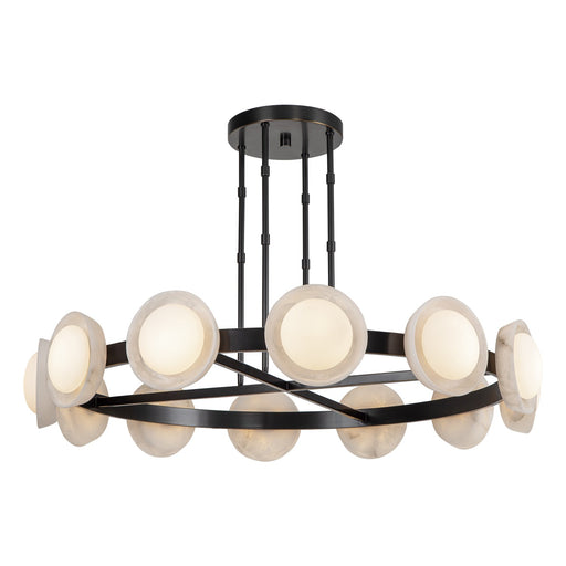 Alora - CH320050UBAR - LED Chandelier - Alonso - Urban Bronze/Alabaster