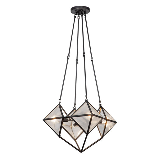 Alora - CH332421UBCR - Four Light Chandelier - Cairo - Ribbed Glass/Urban Bronze