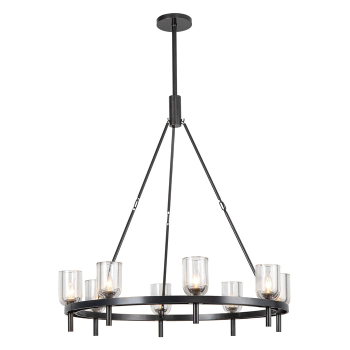 Alora - CH338836UBCC - Eight Light Chandelier - Lucian - Clear Crystal/Urban Bronze