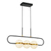 Alora - LP302003MBBG - LED Pendant - Tagliato - Matte Black/Brushed Gold