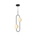 Alora - PD302002MBBG - LED Pendant - Tagliato - Matte Black/Brushed Gold