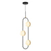 Alora - PD302003MBBG - LED Pendant - Tagliato - Matte Black/Brushed Gold