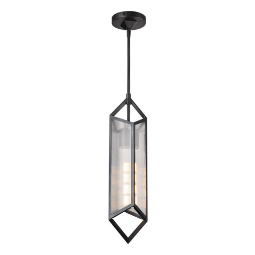 Alora - PD332119UBCR - One Light Pendant - Cairo - Ribbed Glass/Urban Bronze