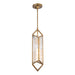 Alora - PD332119VBCR - One Light Pendant - Cairo - Ribbed Glass/Vintage Brass