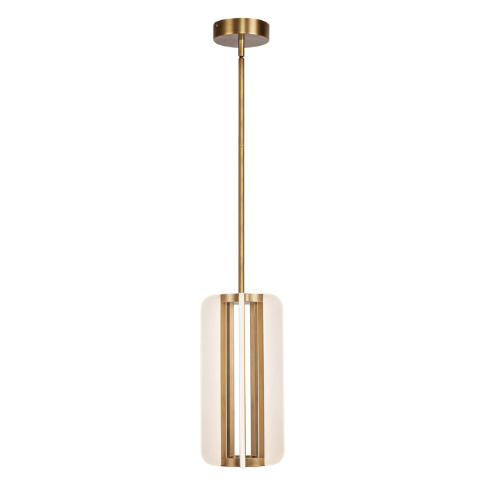 Alora - PD336507VB - LED Pendant - Anders - Vintage Brass