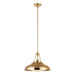 Alora - PD344014PBGO - One Light Pendant - Palmetto - Polished Brass/Glossy Opal