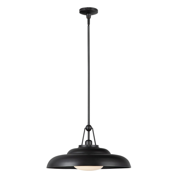 Alora - PD344020UBGO - One Light Pendant - Palmetto - Urban Bronze/Glossy Opal