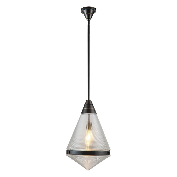 Alora - PD348022UBPG - One Light Pendant - Willard - Urban Bronze/Prismatic Glass