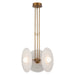 Alora - PD350318VBGO - LED Pendant - Harbour - Vintage Brass/Glossy Opal