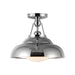 Alora - SF344012PNGO - One Light Semi-Flush Mount - Palmetto - Polished Nickel/Glossy Opal