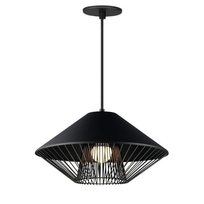 ET2 - E11395-BKGLD - LED Pendant - Phoenix - Black / Gold