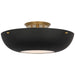 Visual Comfort Signature - ARN 4520HAB-BLK - LED Flush Mount - Valencia - Hand-Rubbed Antique Brass