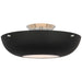 Visual Comfort Signature - ARN 4520PN-BLK - LED Flush Mount - Valencia - Polished Nickel