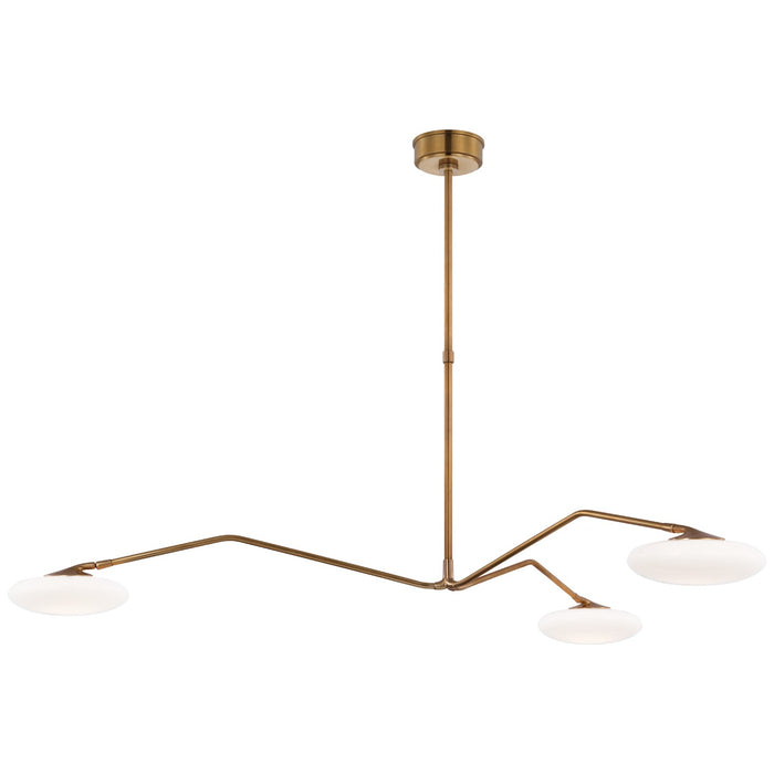 Visual Comfort Signature - CD 5010SB-WG - LED Chandelier - Brindille - Soft Brass