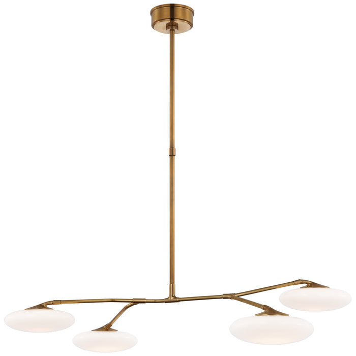 Visual Comfort Signature - CD 5014SB-WG - LED Chandelier - Brindille - Soft Brass