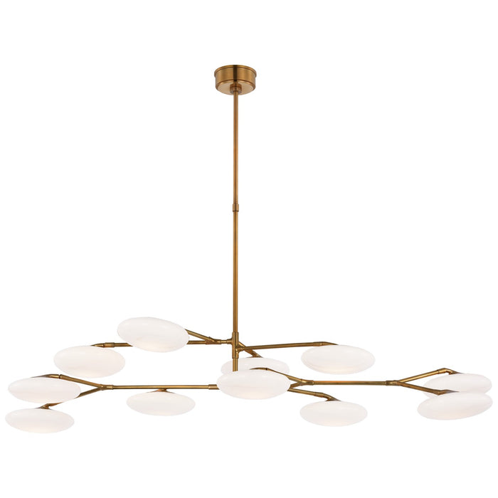 Visual Comfort Signature - CD 5018SB-WG - LED Chandelier - Brindille - Soft Brass