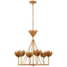 Visual Comfort Signature - JN 5007AGL - LED Chandelier - Alberto - Antique Gold Leaf