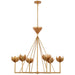 Visual Comfort Signature - JN 5008AGL - LED Chandelier - Alberto - Antique Gold Leaf