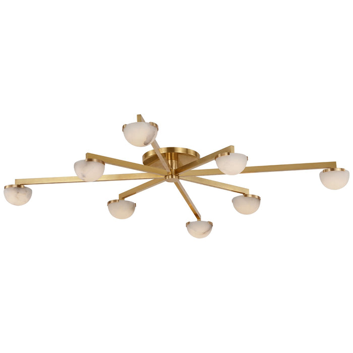 Visual Comfort Signature - KW 4623AB-ALB - LED Flush Mount - Pedra - Antique-Burnished Brass