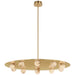 Visual Comfort Signature - KW 5522MAB-ALB - LED Chandelier - Pertica - Mirrored Antique Brass