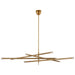 Visual Comfort Signature - KW 5595AB-CG - LED Chandelier - Rousseau - Antique-Burnished Brass