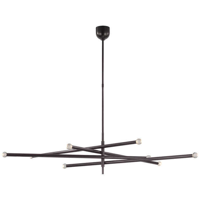 Visual Comfort Signature - KW 5595BZ-CG - LED Chandelier - Rousseau - Bronze