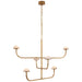 Visual Comfort Signature - KW 5623AB-ALB - LED Chandelier - Pedra - Antique-Burnished Brass