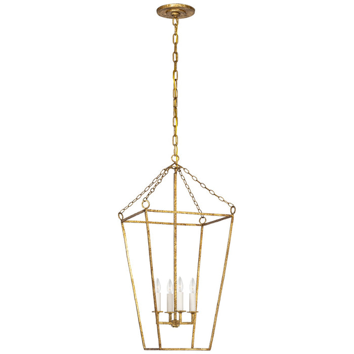 Visual Comfort Signature - MF 5102GI - LED Lantern - Malloy - Gilded Iron