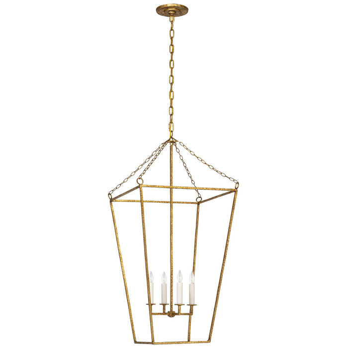 Visual Comfort Signature - MF 5103GI - LED Lantern - Malloy - Gilded Iron