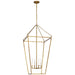 Visual Comfort Signature - MF 5104GI - LED Lantern - Malloy - Gilded Iron