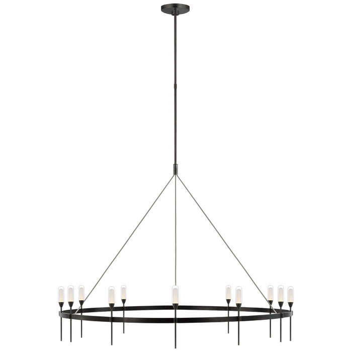 Visual Comfort Signature - PB 5032BZ-CG - LED Chandelier - Overture - Bronze