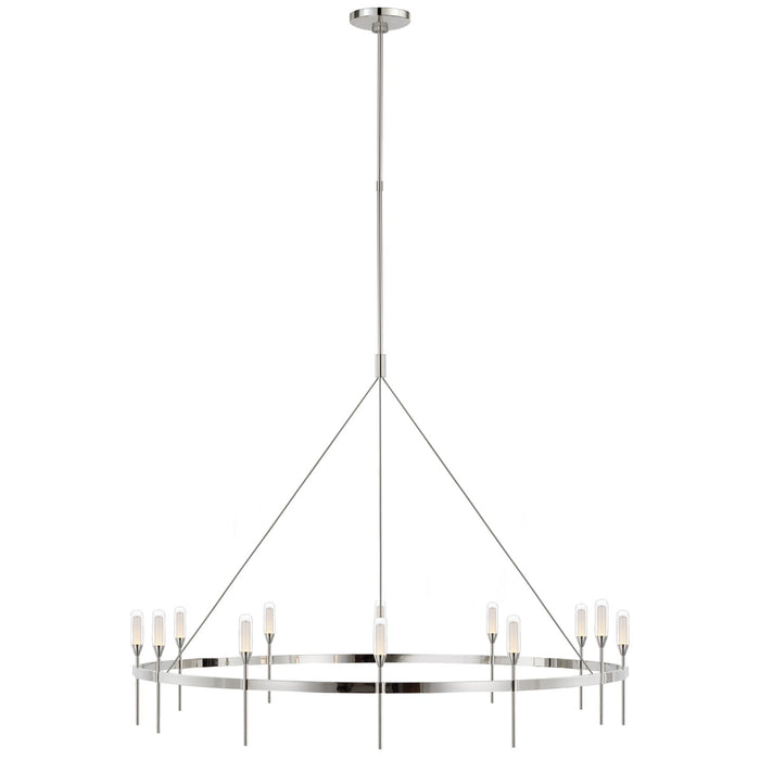 Visual Comfort Signature - PB 5032PN-CG - LED Chandelier - Overture - Polished Nickel