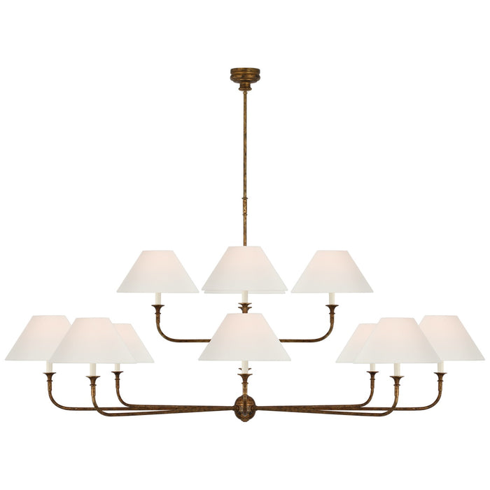 Visual Comfort Signature - TOB 5458AG-L - LED Chandelier - Piaf - Antique Gild