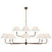 Visual Comfort Signature - TOB 5458AG-L - LED Chandelier - Piaf - Antique Gild