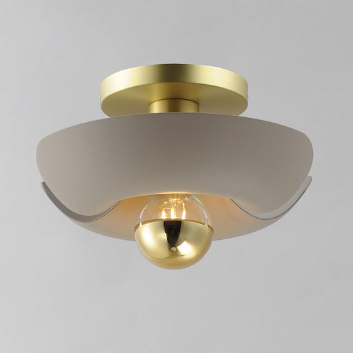 Maxim - 11390SGSBR - LED Flush Mount - Poppy - Silver Gold / Satin Brass