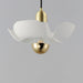 Maxim - 11391WTSBR - LED Pendant - Poppy - White/Satin Brass