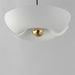 Maxim - 11392WTSBR - LED Pendant - Poppy - White/Satin Brass