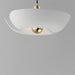 Maxim - 11392WTSBR - LED Pendant - Poppy - White/Satin Brass