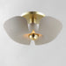 Maxim - 11399SGSBR - LED Flush Mount - Poppy - Silver Gold / Satin Brass