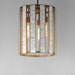 Maxim - 12802CZNAB - Three Light Foyer Pendant - Miramar - Capiz / Natural Aged Brass