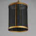 Maxim - 14461BRNAB - One Light Pendant - Rattan - Natural Aged Brass