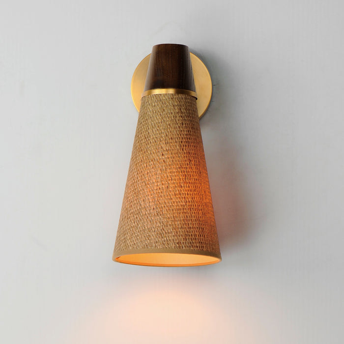 Maxim - 14480GCNAB - One Light Wall Sconce - Sumatra - Natural Aged Brass